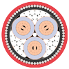 Icon for Medium Voltage Cable
